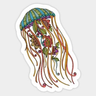 Colorful Jellyfish Sticker